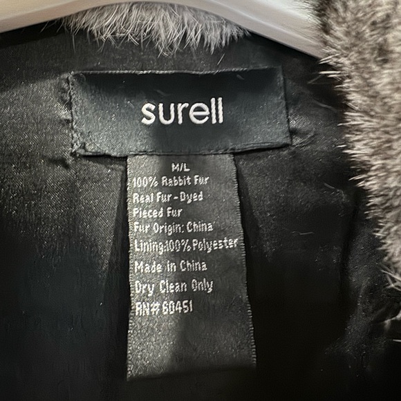 Rabbit fur vest- Surell - Picture 2 of 4